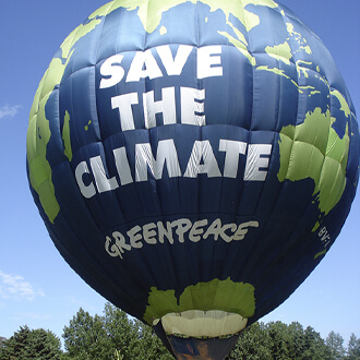 Globo Campaña Greenpeace